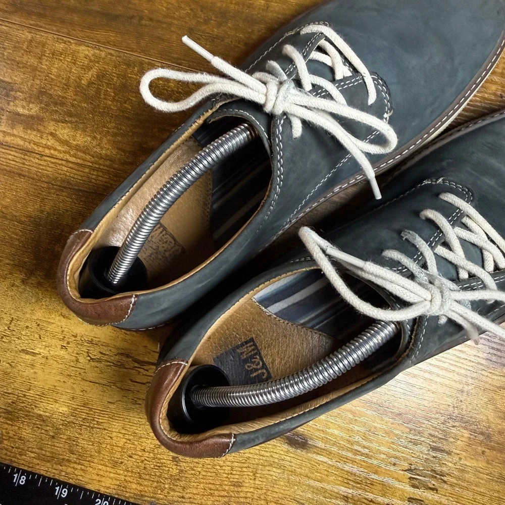 Johnston & Murphy McGuffey 25-0627 Blue Nubuck Leather Oxford‎ Mens 10M
